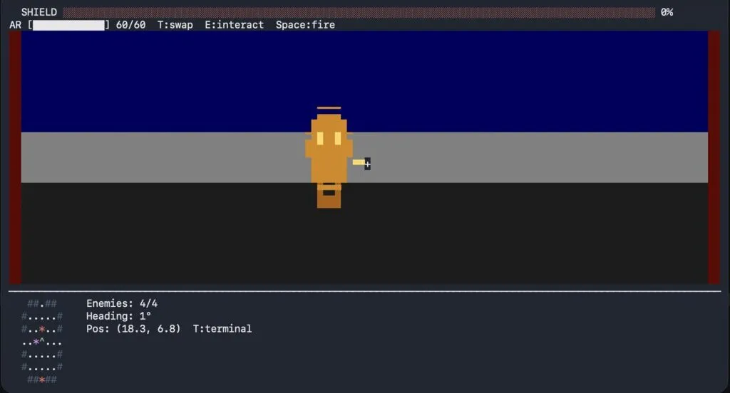 Termfrontプレイ画面
