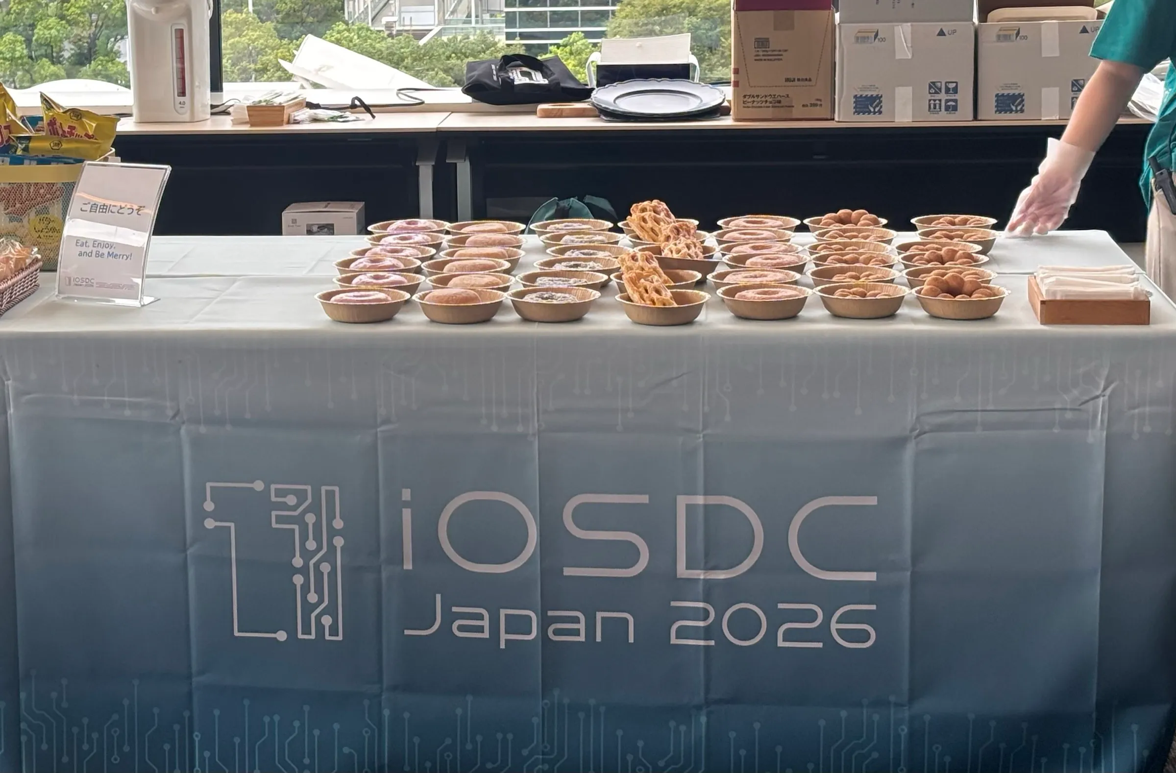 先着で配布されていたドーナツ